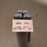 Leaf Trio! Two Sizes. Now with thicker lines! Metal Hand Stamp.