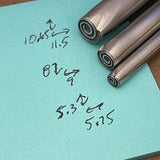 Celtic Spiral. Three Sizes. Two spirals. Metal Hand Stamp.