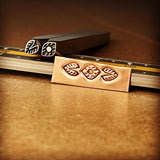 Peepers Set. Raised Design. Engraved Metal Hand Stamp Handmade.