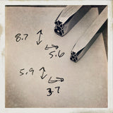 Bunny Butt! Two Sizes. Two Ear Choices. Engraved Metal Hand Stamp.