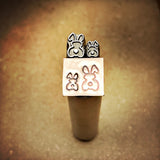 Bunny Butt! Two Sizes. Two Ear Choices. Engraved Metal Hand Stamp.