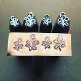 Swirls Plenty and Swirls Light. Metal Hand Stamp.