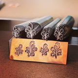 Swirls Plenty and Swirls Light. Metal Hand Stamp.