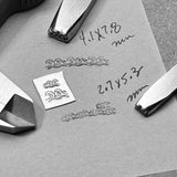 Swell Waves! Ocean Crests. Engraved Metal Hand Stamp.