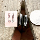 Farmall Tractor Tire Tread - Engraved Metal Hand Stamp.