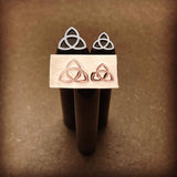 Triquetra. Two sizes. Engraved Metal Hand Stamp.