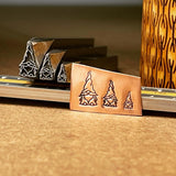 ZZ Gnome! Three Sizes. Engraved Metal Hand Stamp.